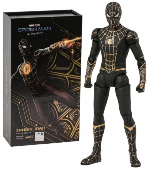 Pohyblivá figurka Spiderman Bez cesty do domu Black & Gold Zd Premium