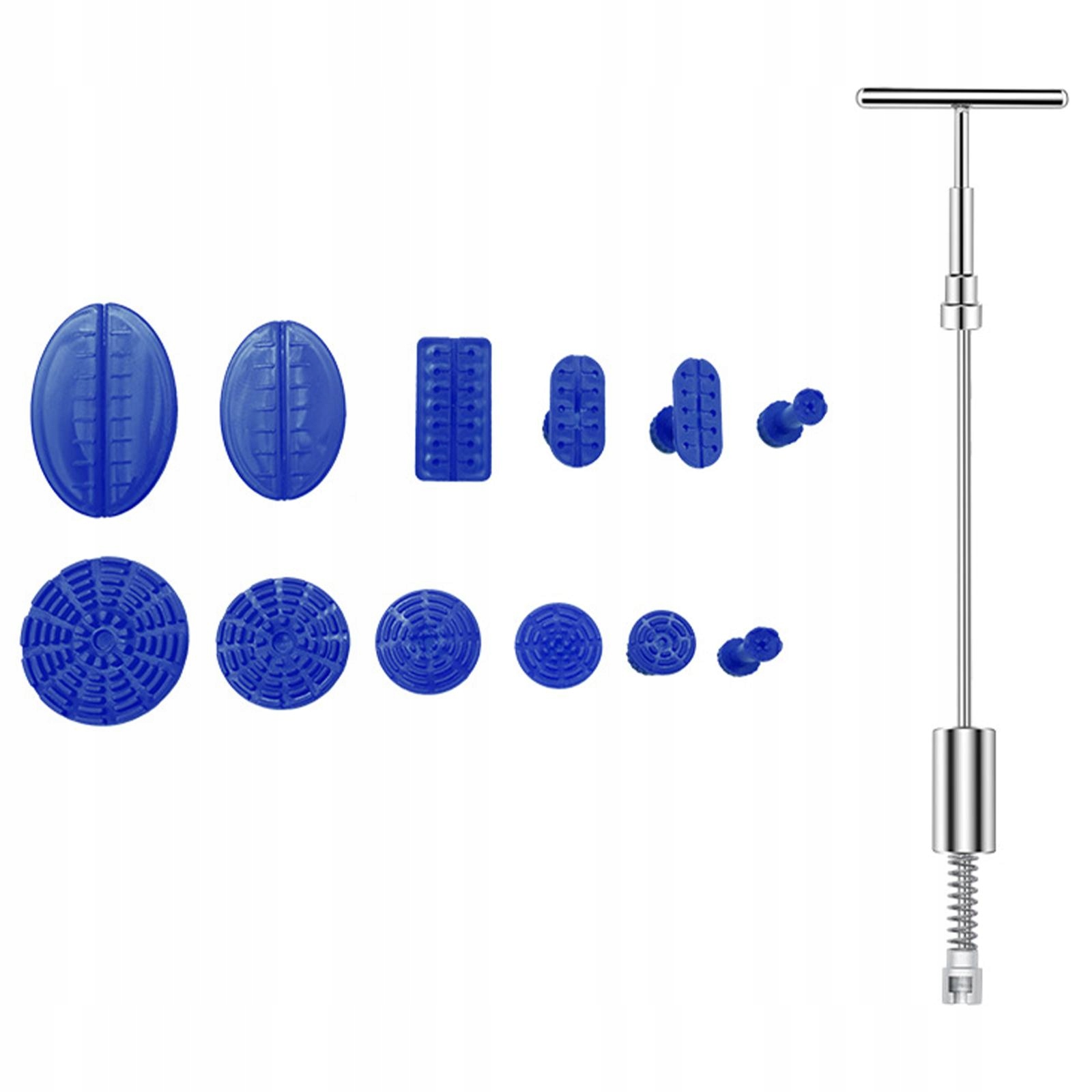 Uniwersalny zestaw do naprawy wgnieceń karoserii Elementy zestawu młotek blacharski