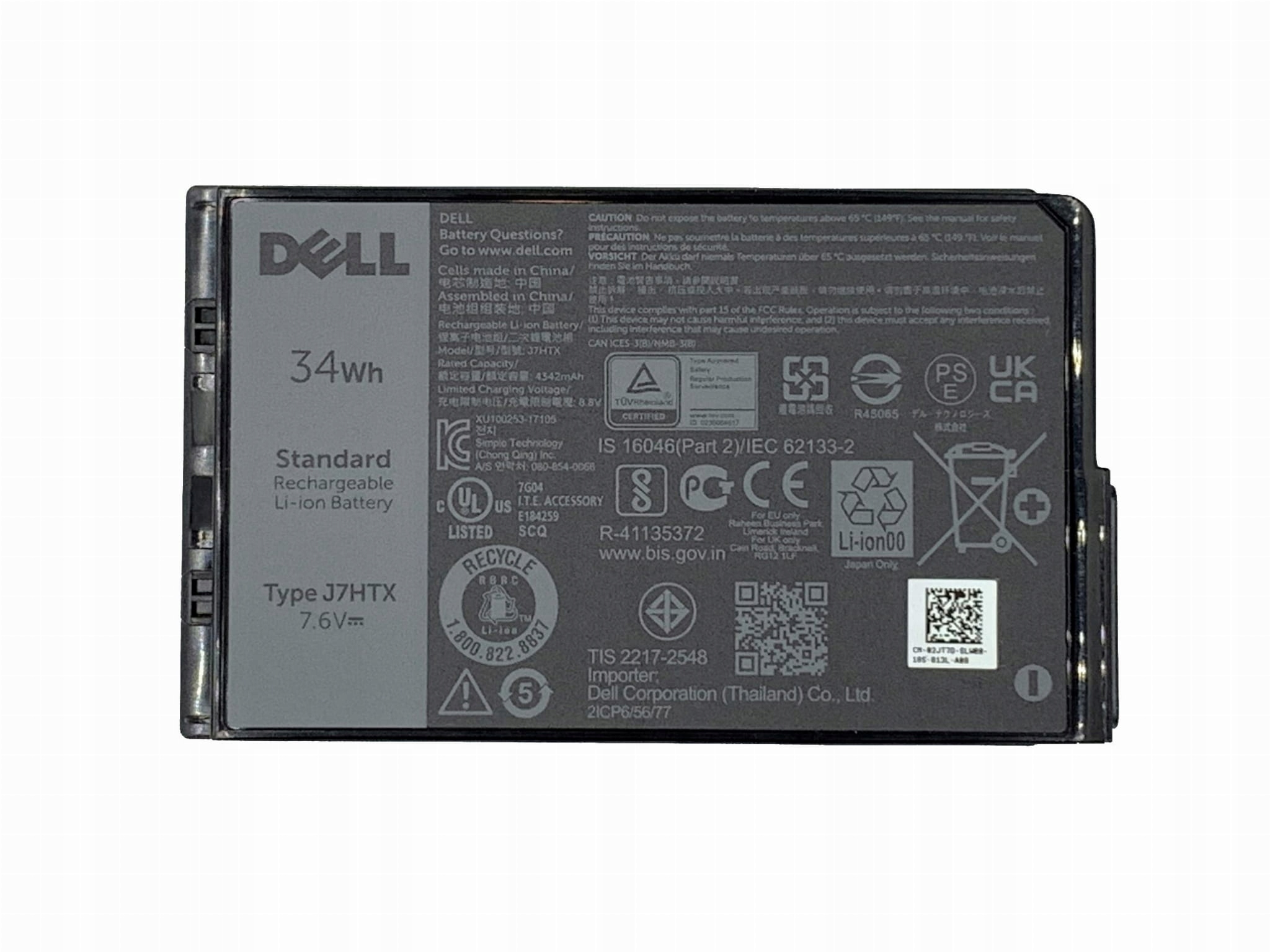 Batéria Dell 2JT7D J7HTX 34Wh Latitude 12 Rugged 7202 7212 7220 originál