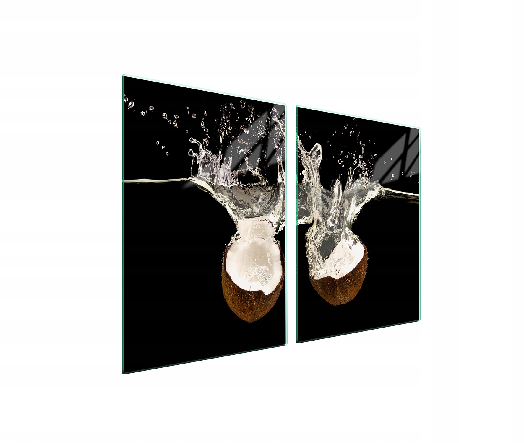 Skleněná Ochranná Deska Do Kuchyně 2x45x52 Kokosové Tvrzené Sklo