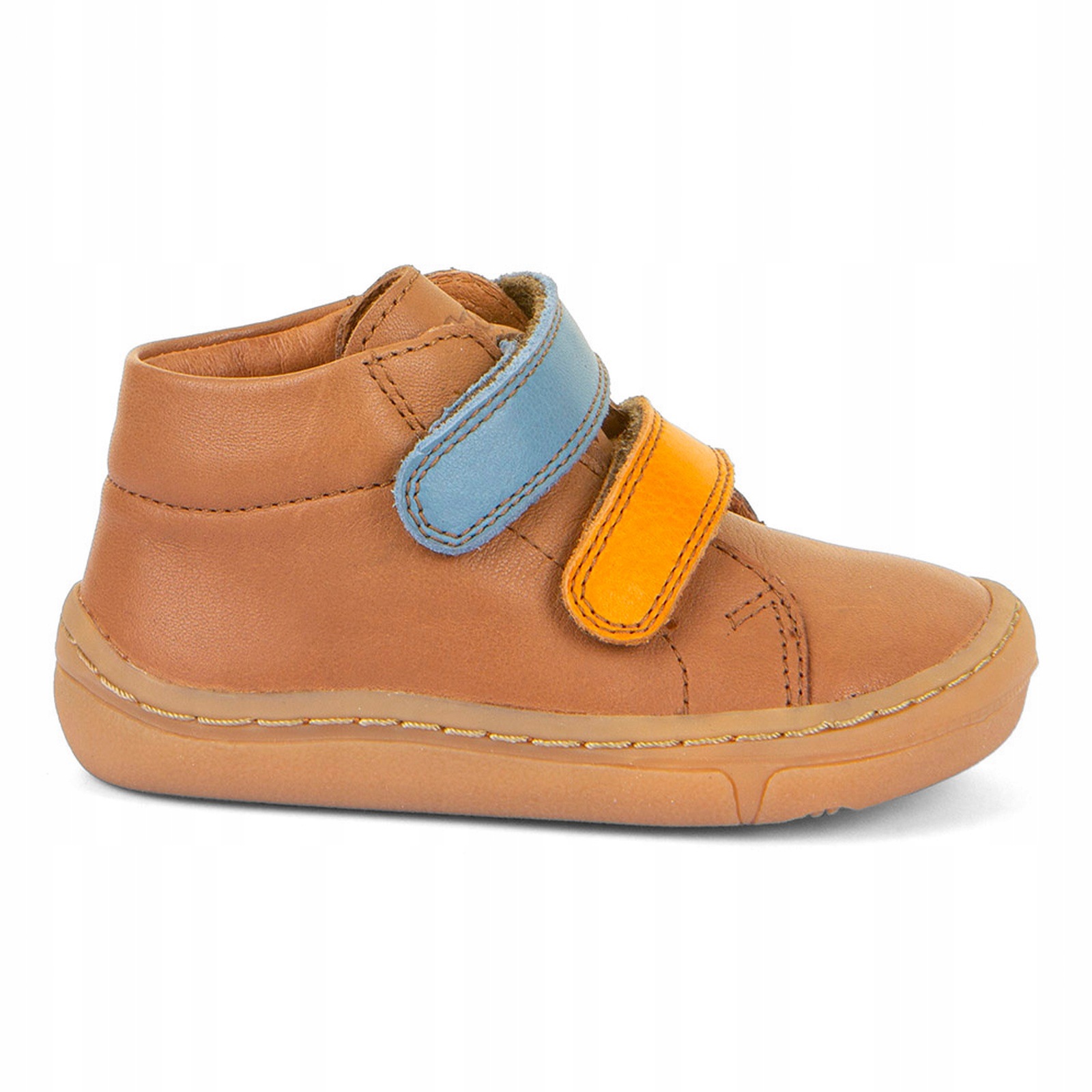 Buty barefoot przejściowe dziecięce na rzepy Froddo First Step Cognac 25