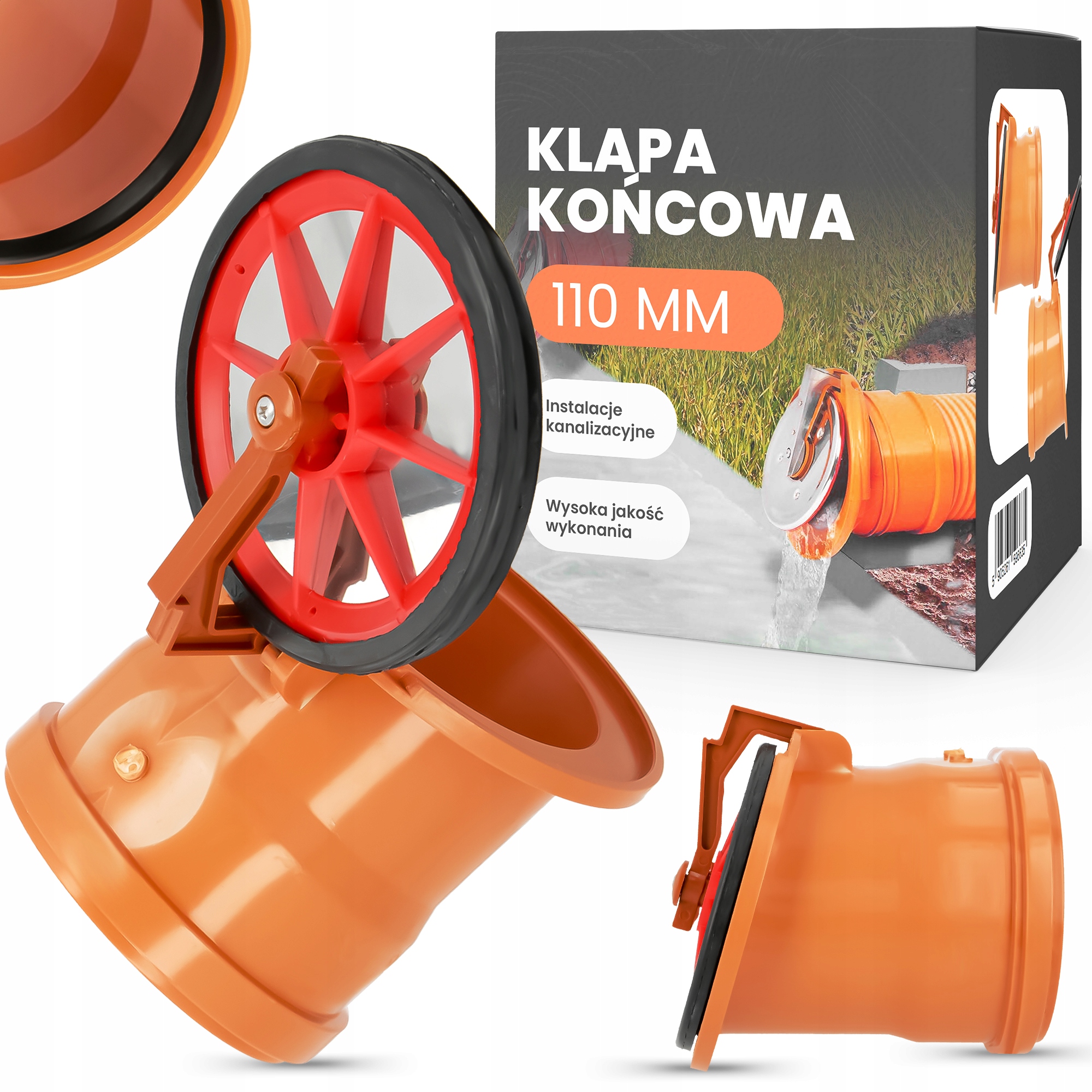 

Klapa Końcowa Zwrotna Zasuwa Burzowa fi 110