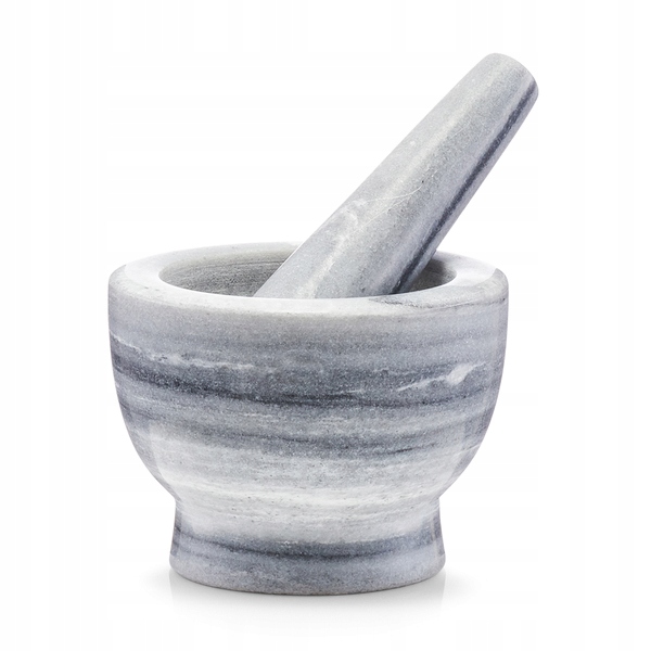 Hmoždíř s tloučkem mramor, šedý průměr 12cm
