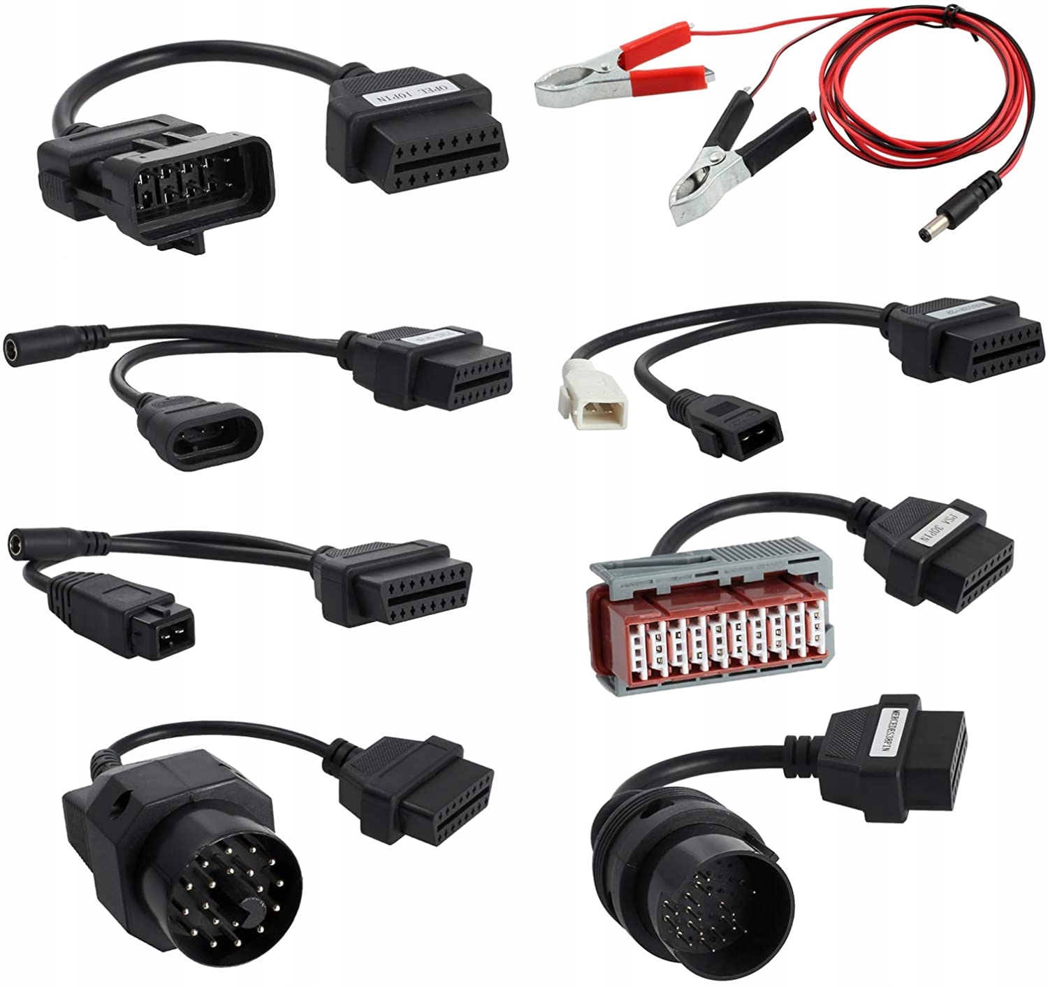 

Zestaw Adapterów 8 Obd OBD2 Autocom Delphi DS150E