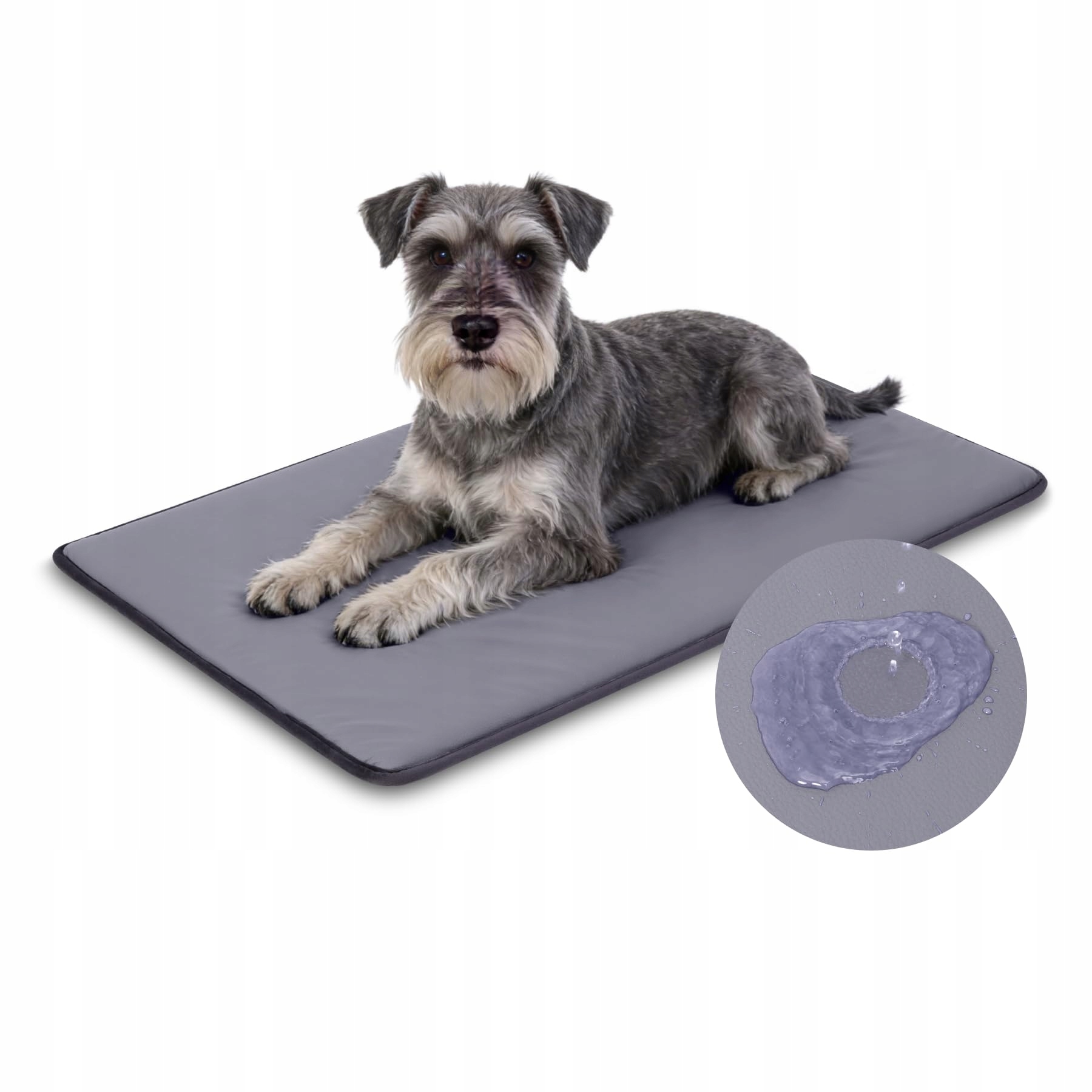 Levně Favodormir Voděodolná podložka pro psa 60x45cm Umělá kůže Šedá