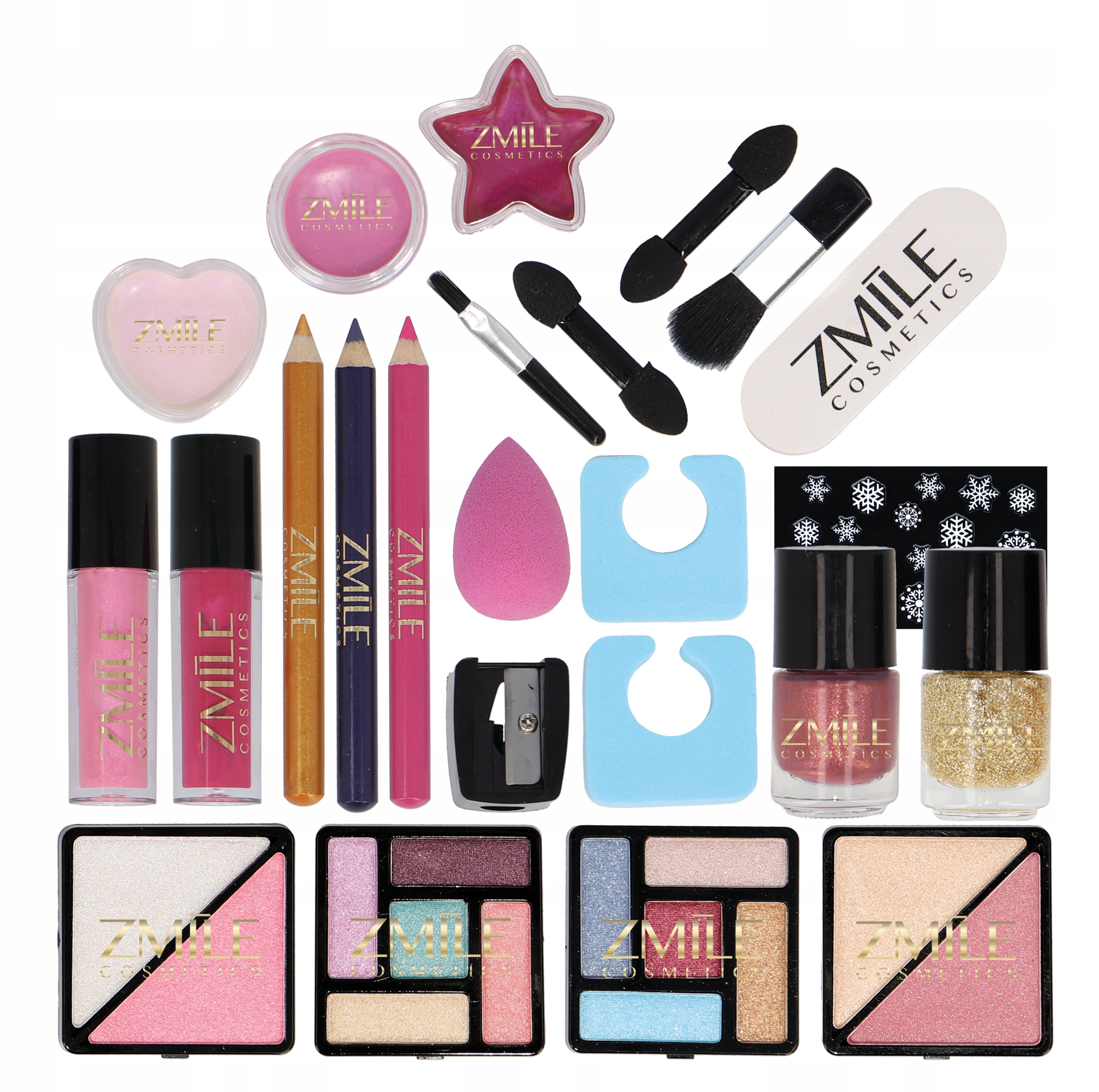 Адвент-календарь Zmile Cosmetics снеговик, 24 окошка: косметика для макияжа и ногтей — фото 2