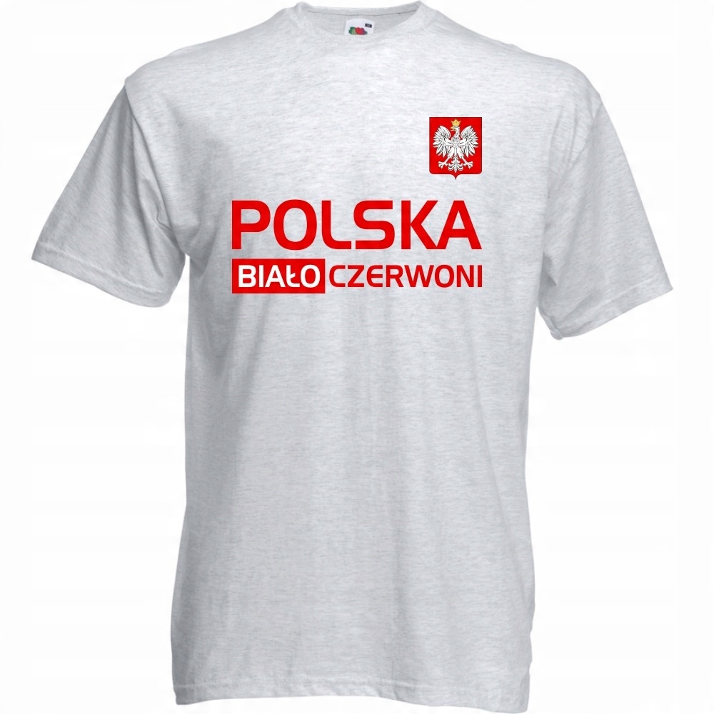 

Koszulka kibica Polska reprezentacja S ash szara