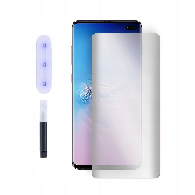 

9H Szkło do Samsung S10+ G975 Uv lampa bezbarwn