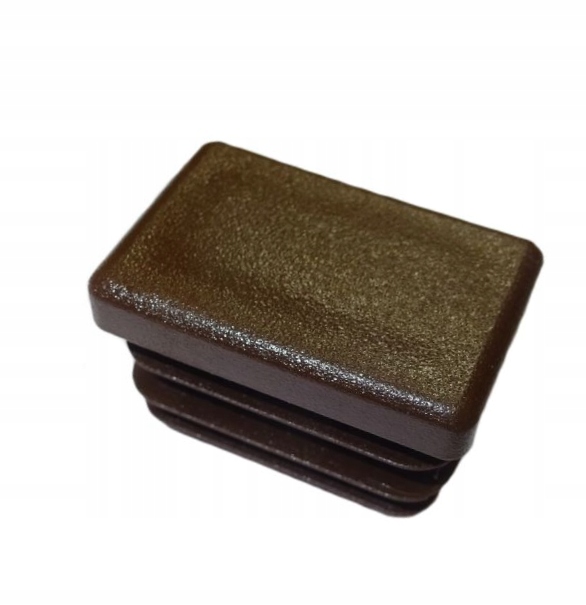 Zaślepka profila brązowa 20x80 prostokąt 5szt.