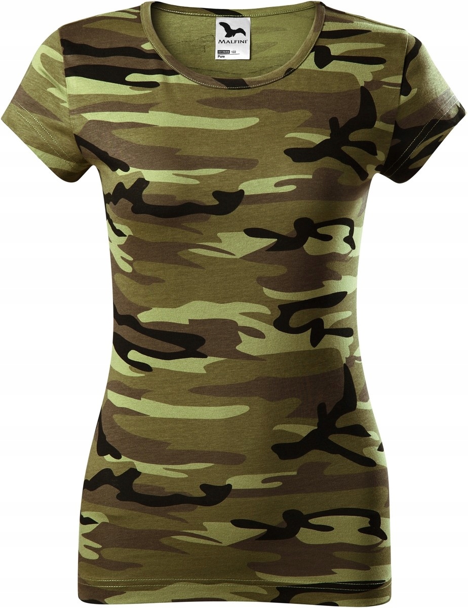 MALFINI CAMO PURE C22 koszulka DAMSKA MORO XL