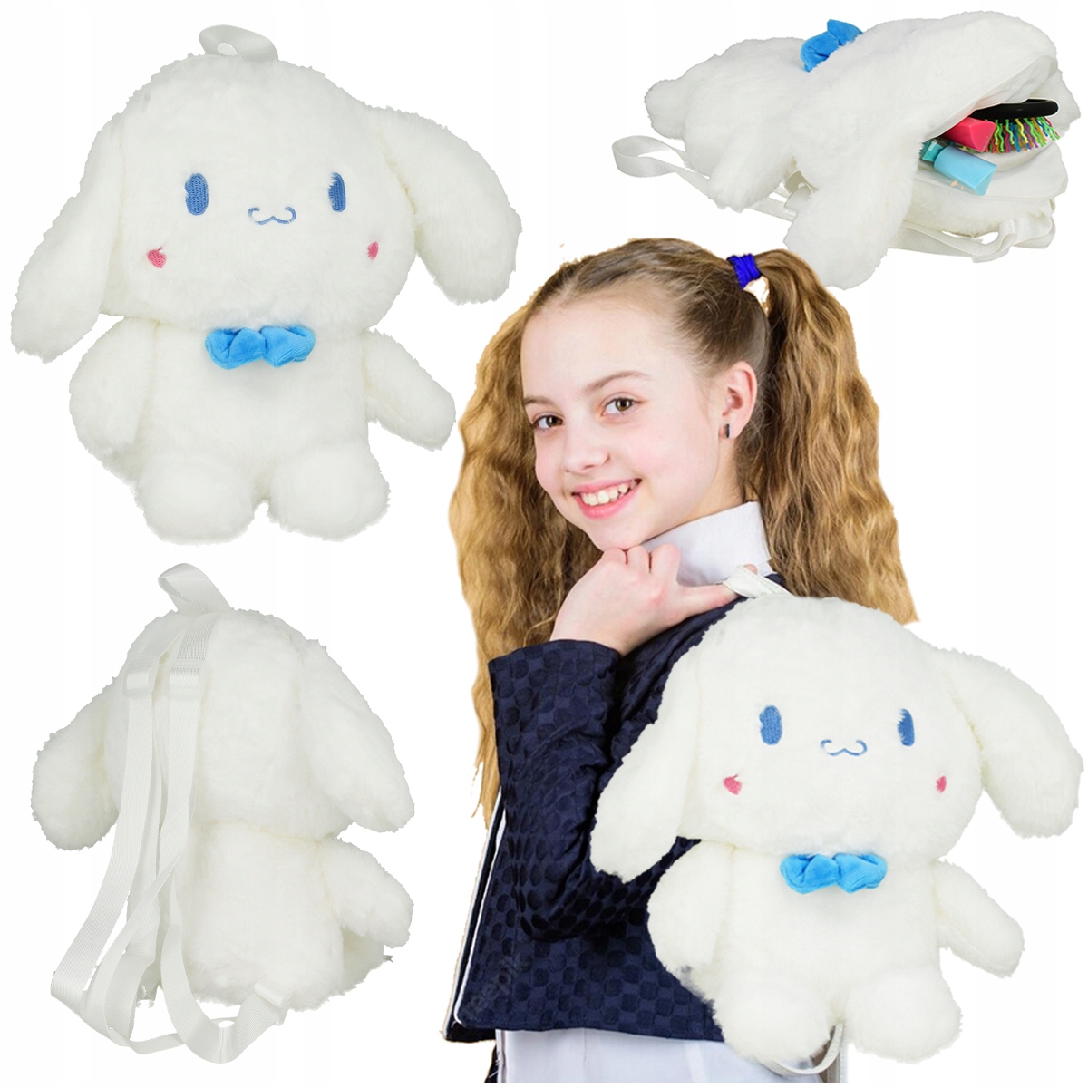 

Pluszowy Plecak Torba Króliczek Pluszak Maskotka