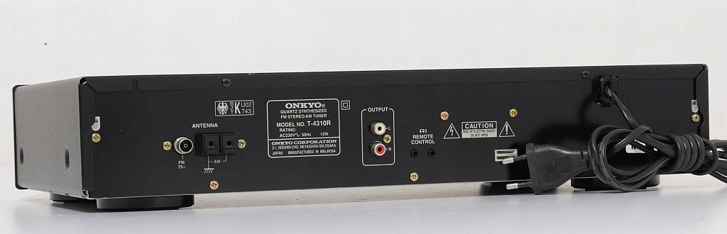 ONKYO T-4310R FIRMOWY TUNER RADIOWY Z RDS ! Kolor czarny