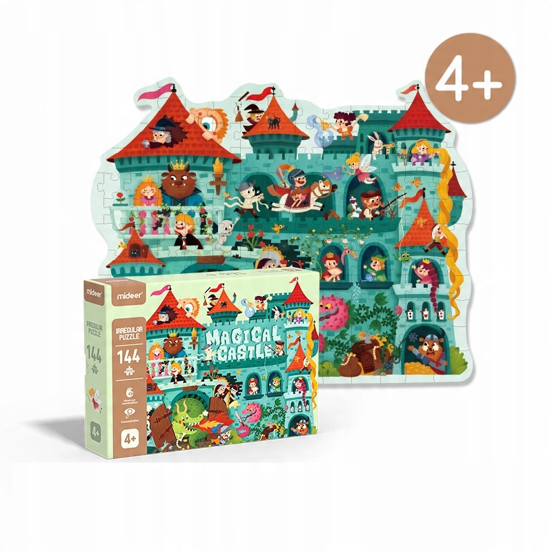 

Mideer Puzzle -Obraz Magiczny Zamek klej