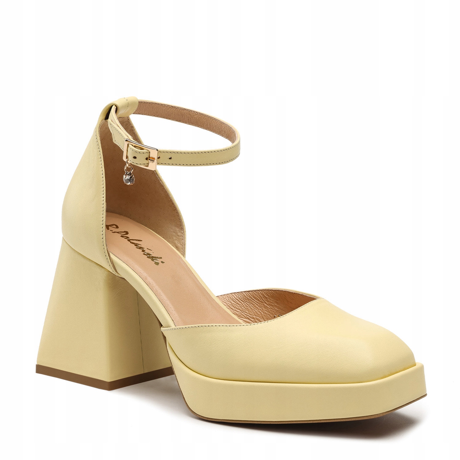 Sandały R.Polański 1454 Light Yellow Polina