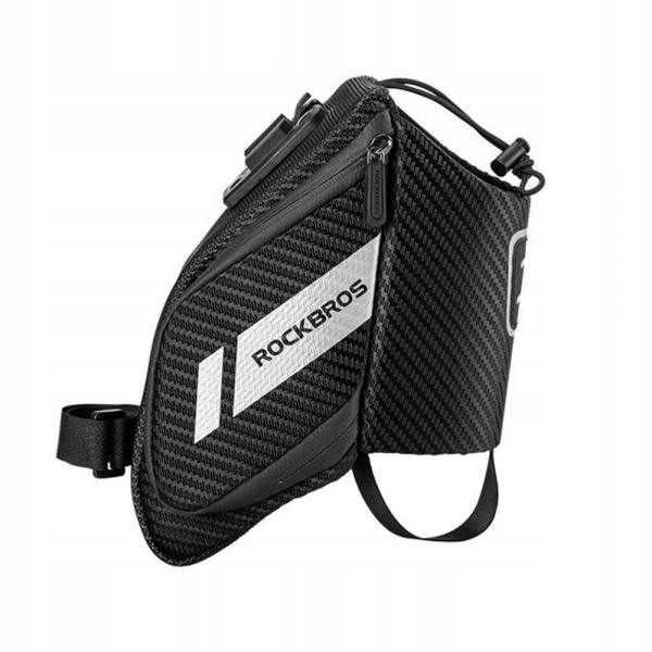 Torba rowerowa podsiodłowa z uchwytem na bidon Sakwa Rockbros (C32BK)