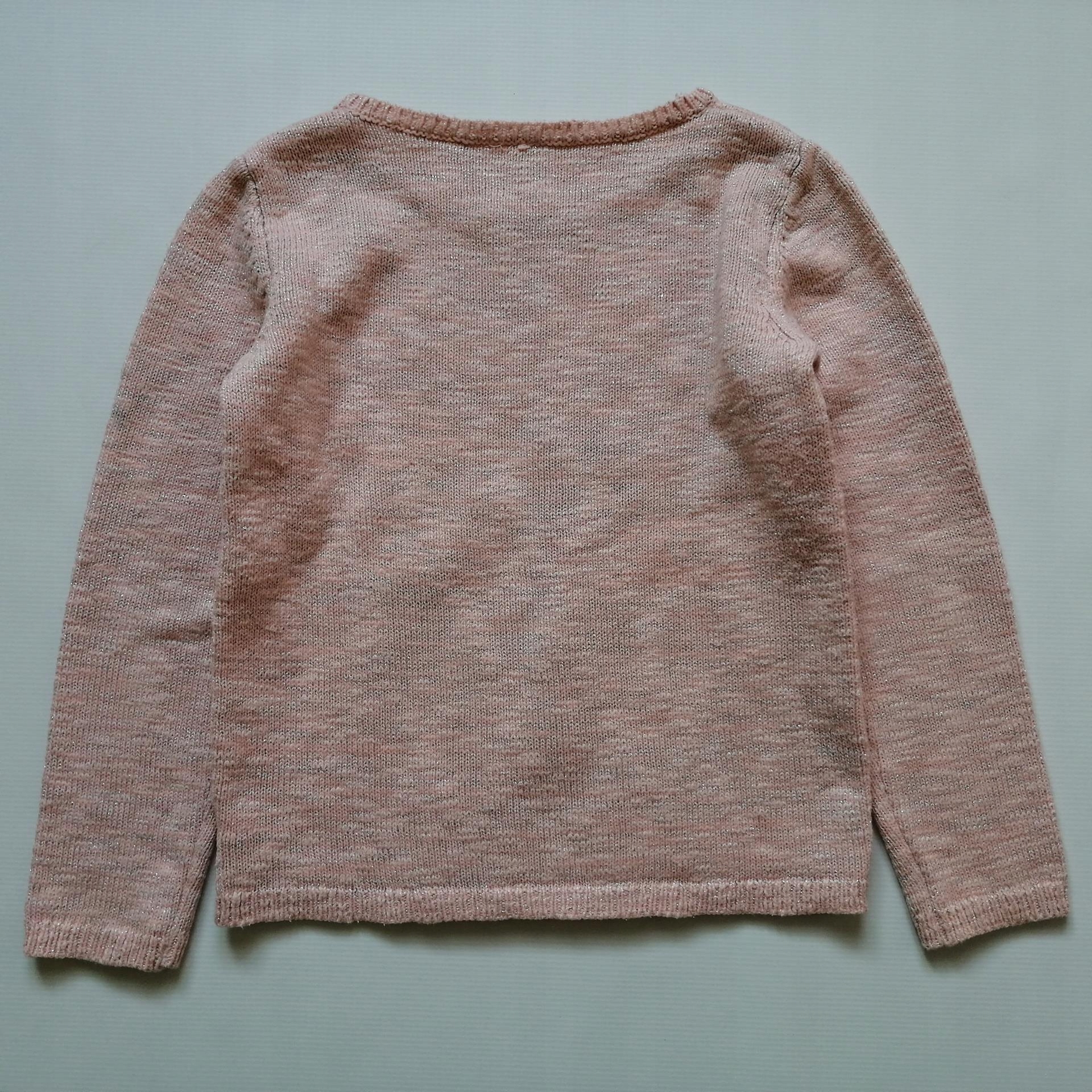 SWETEREK CEKINY GWIAZDKI r.116-122 wyprzedaż Rodzaj wkładany przez głowę