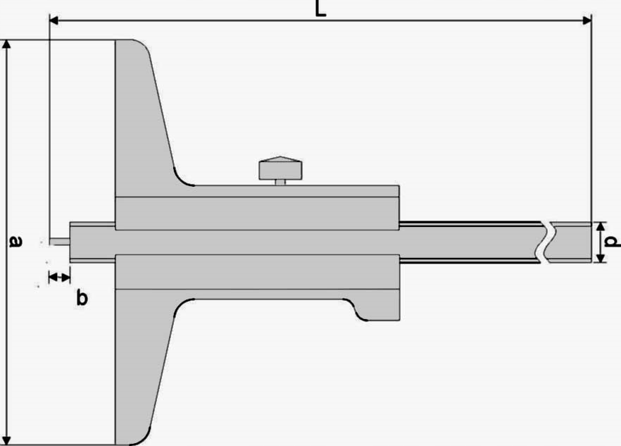 GŁĘBOKOŚCIOMIERZ Z IGŁĄ 80 x 50 mm 0.05 Rodzaj analogowa