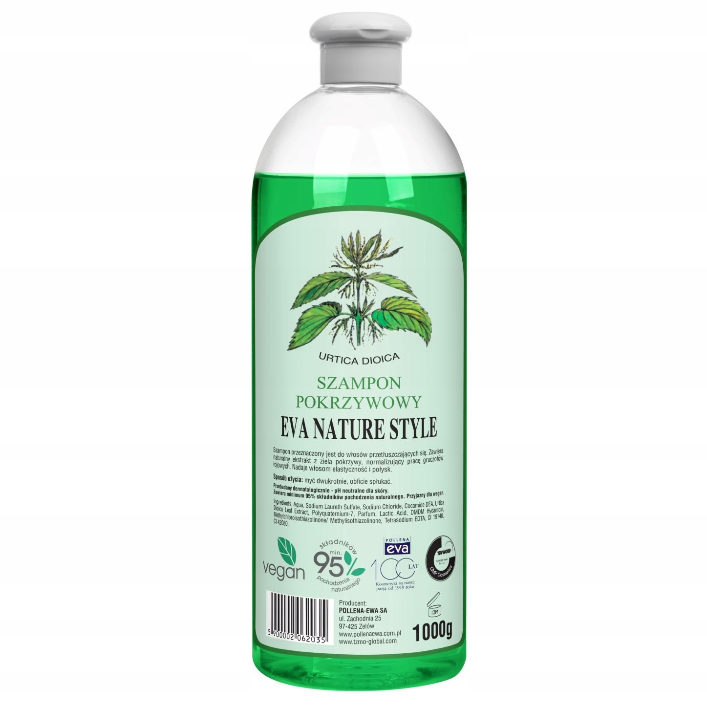 

Szampon pokrzywa włosy tłuste Eva Nature Style 1l