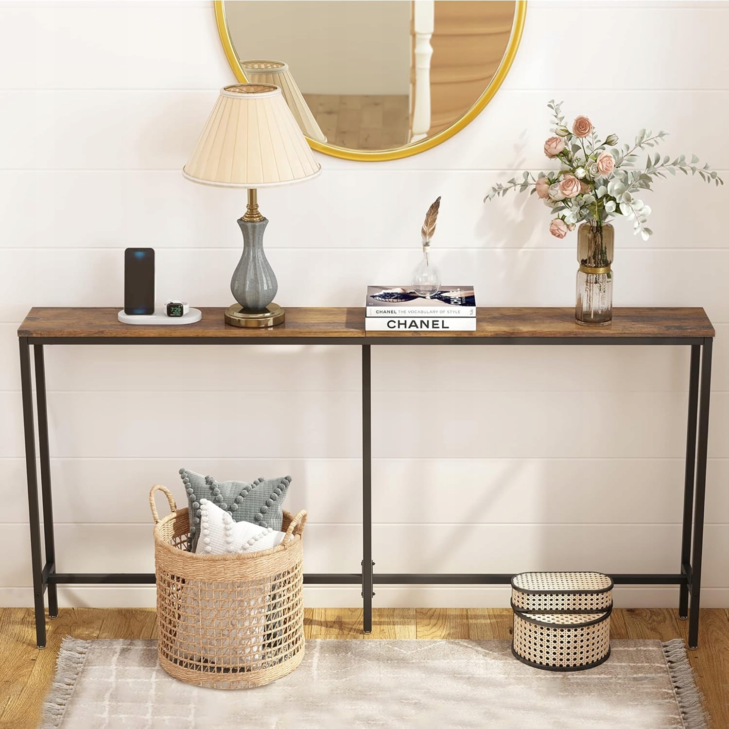 Konzola Bočný stolík Úzka komoda Predsieň Obývačka Spálňa 140x30x75 cm