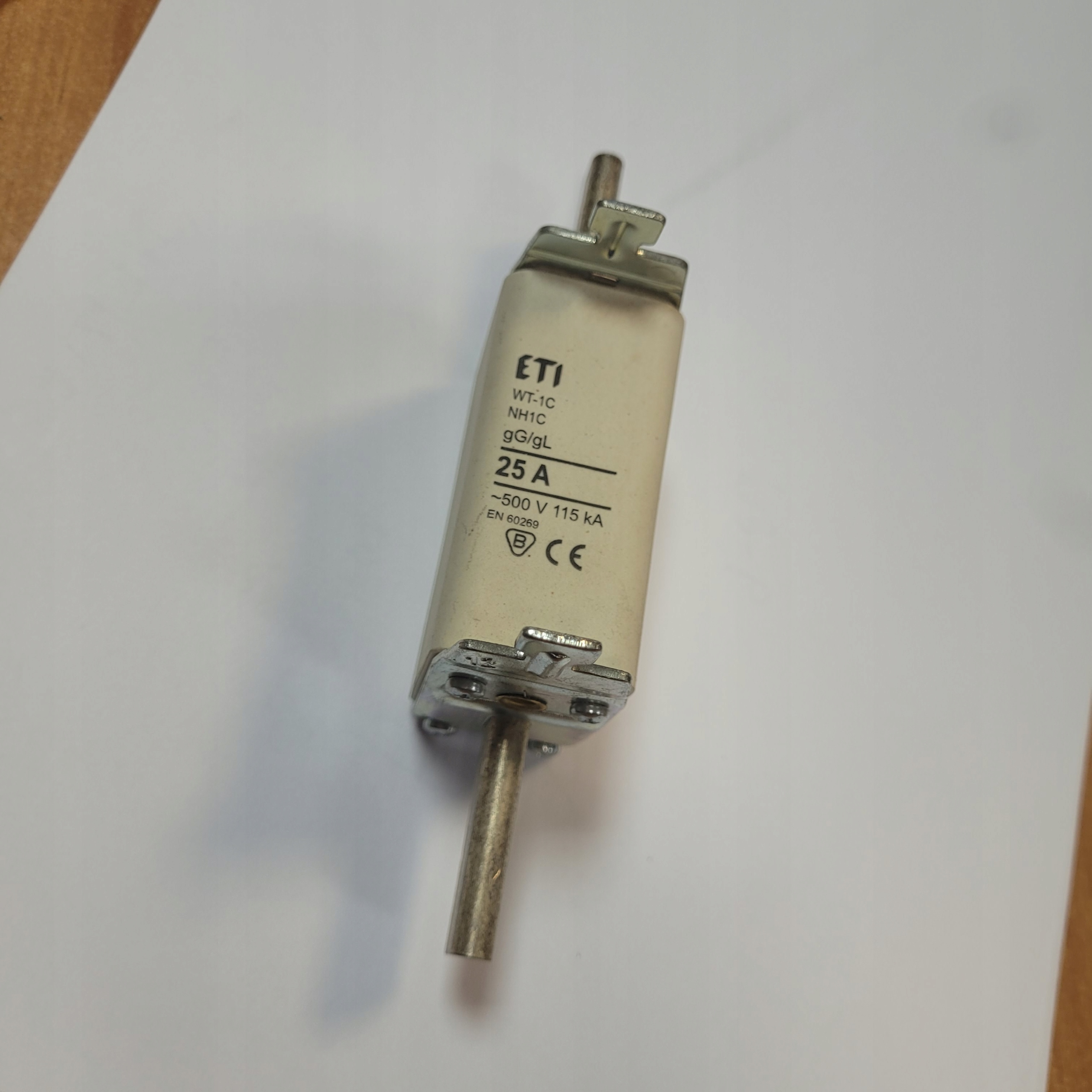 Wkładka topikowa WT-1C 25A 500V 115 kA ETI EAN (GTIN) 11000015