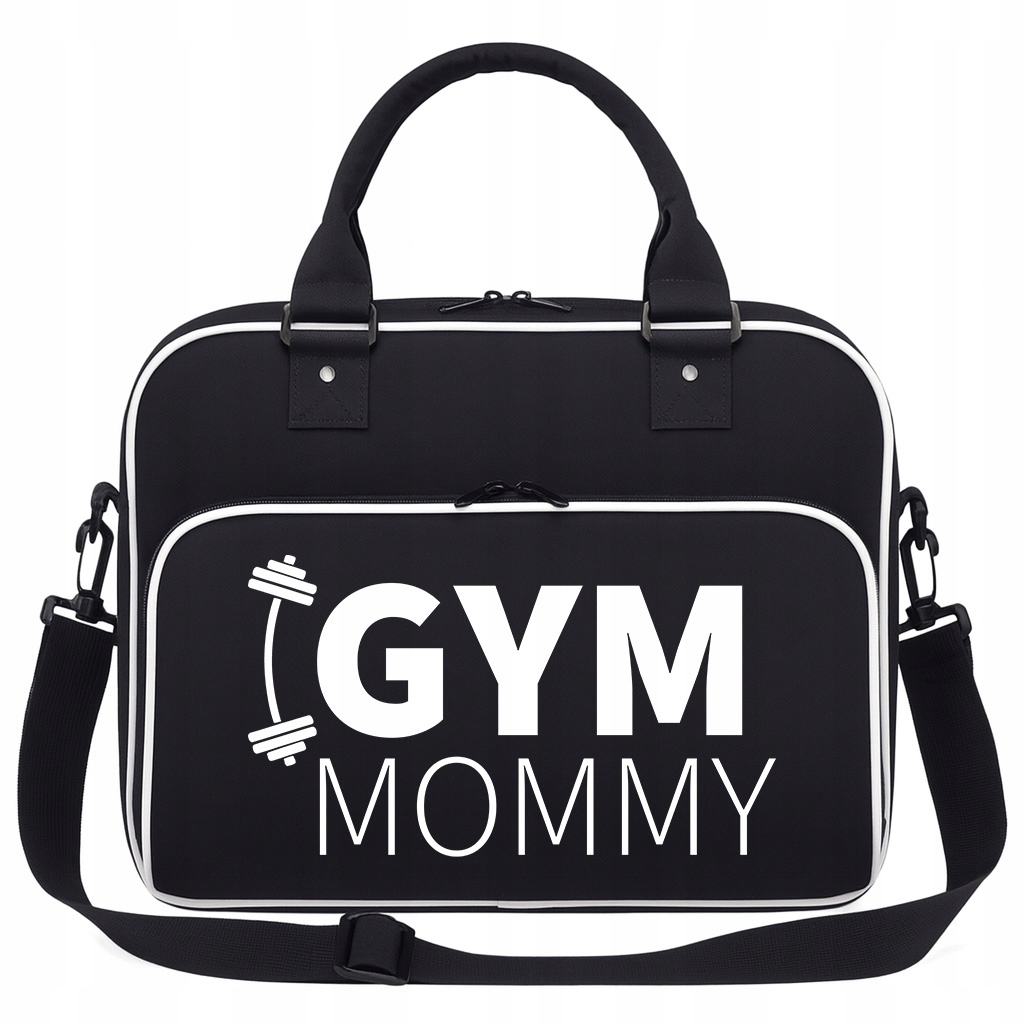 Torba Czarna Gym Mommy Na Siłownię Trening Pilates Fitness Jogę Sportowa