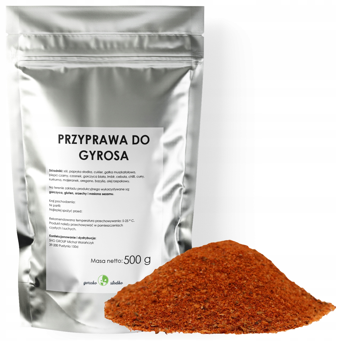 PRZYPRAWA DO GYROSA aromatyczna 500g Waga 500 g