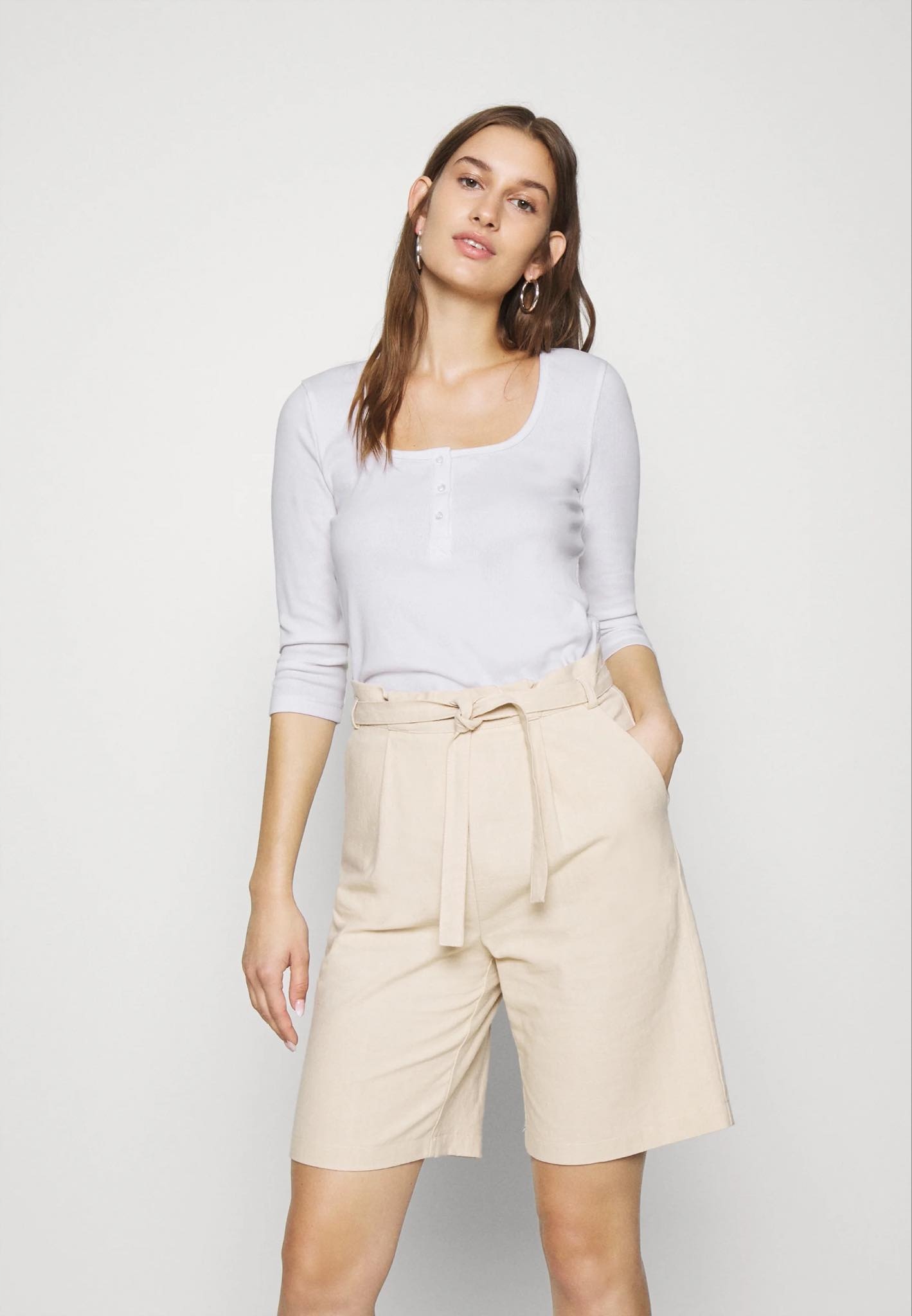 BLÚZKA biela basic dámska Selected Femme XL