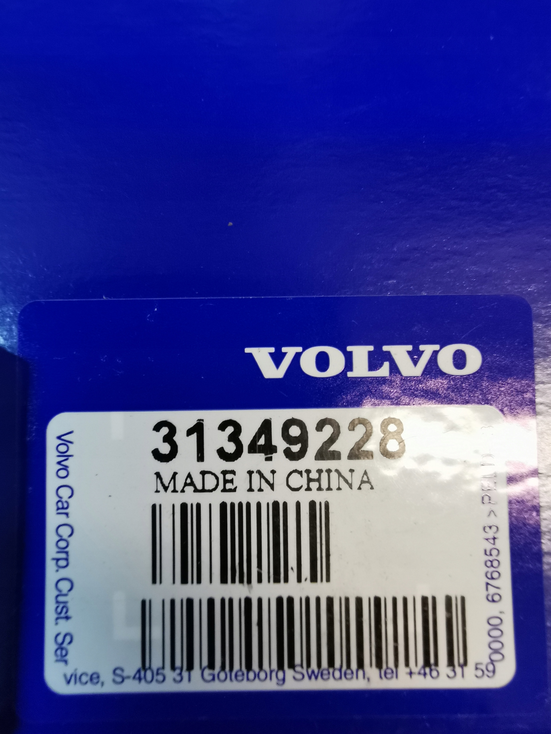 Pompa spryskiwacza Volvo Car type Passenger cars