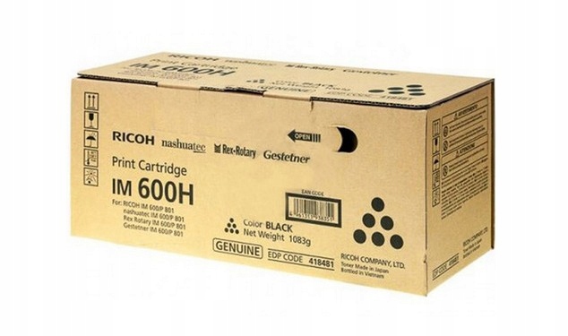 TonerRicoh IM 600H 418481 Originál Black IM600 IM-600 P801
