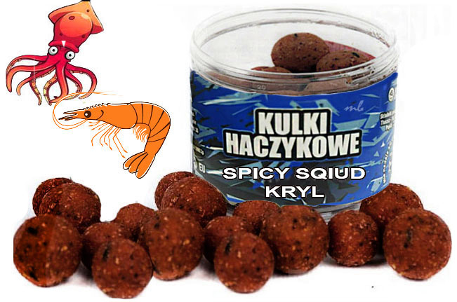 Kulki Proteinowe hakowe 16-20mm 100g Kalmar Kryl WrocłaW