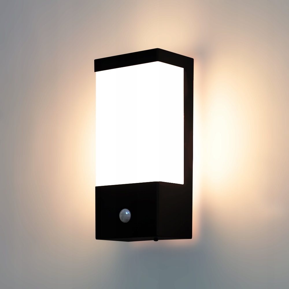 LAMPA Z CZUJNIKIEM RUCHU I ZMIERZCHU KINKIET ZEWNETRZNY DO LED E27 EAN (GTIN) 5903076608543