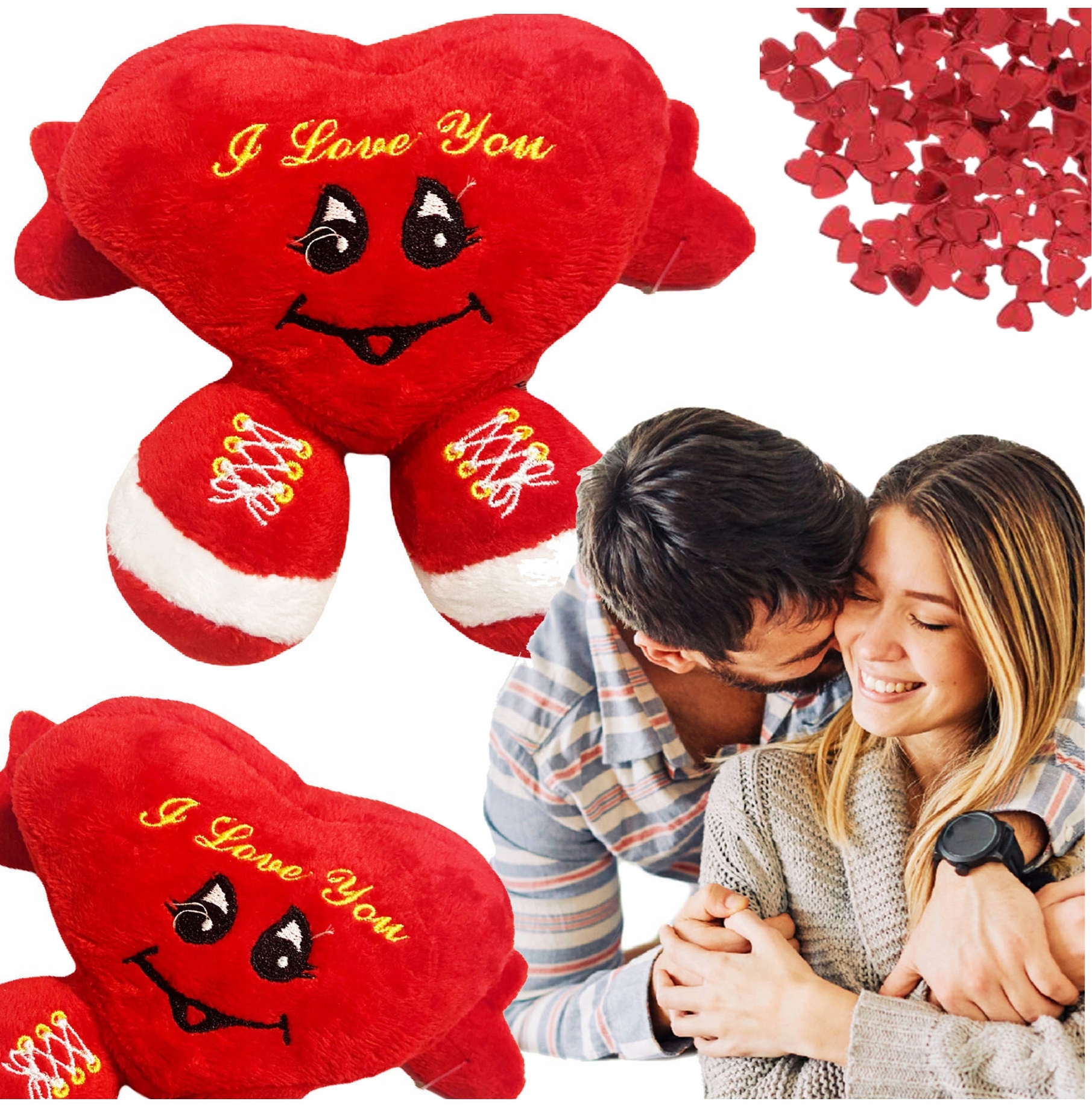 PLUSZOWE SERCE MASKOTKA - IDEALNY PREZENT NA WALENTYNKI