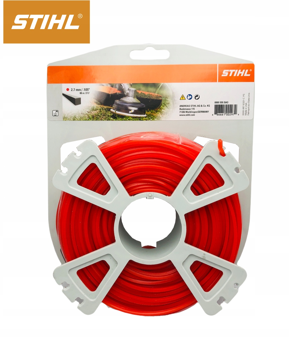 

Żyłka Do Kosy Kosiarki Stihl 2,7mm 65m Kwadrat