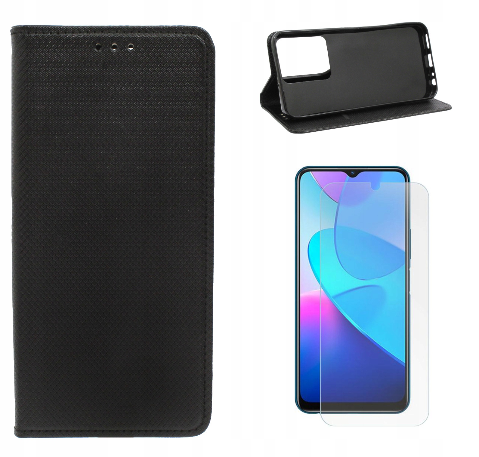 

Etui do Vivo Y35 Y22 Y22s 4G Magnet cza +szkło