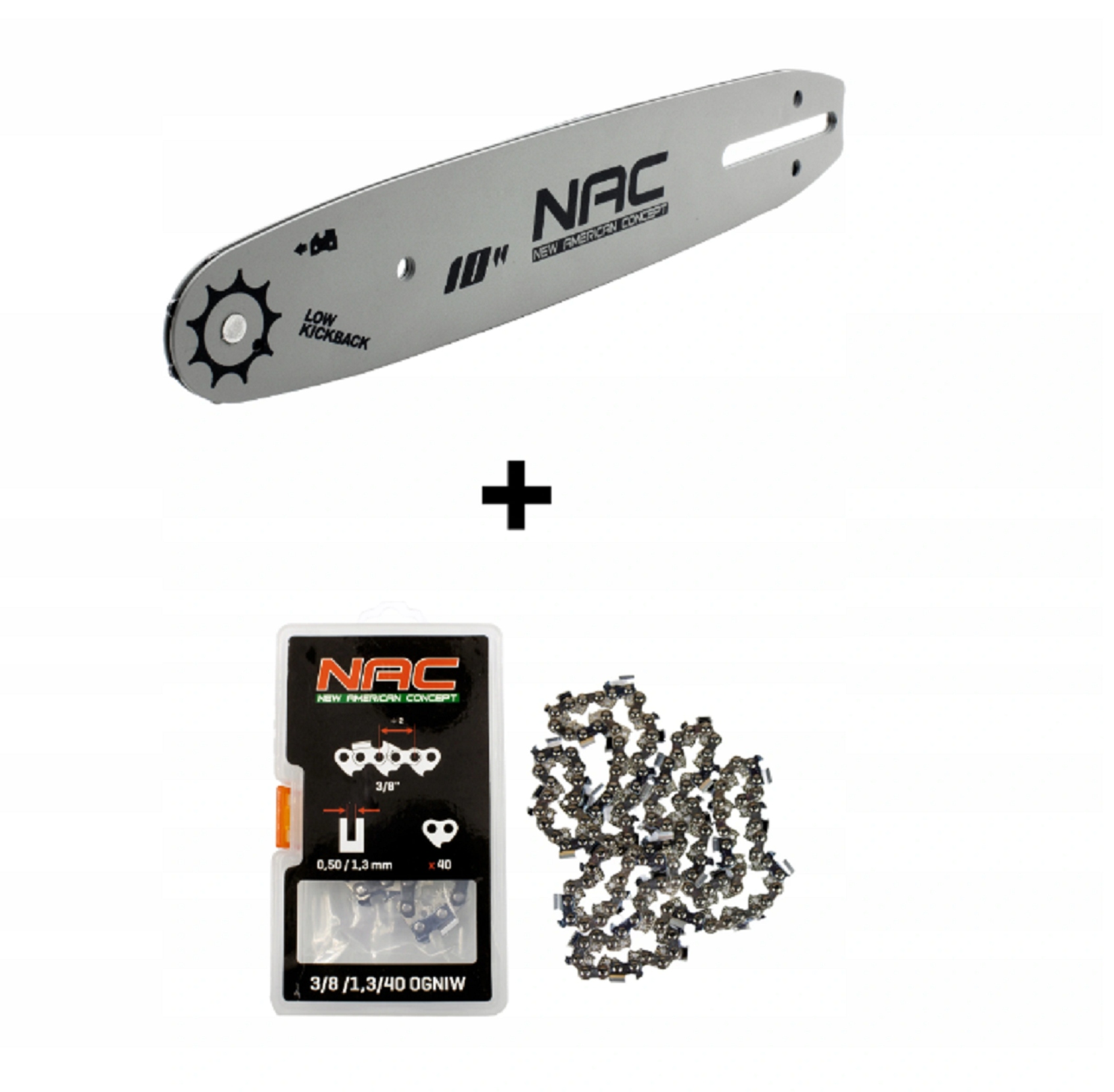 

Prowadnica Łańcuch 10'' Nac TT-CS2500 25cc