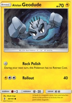 Pokemon TCG Elektryczny - Alolan Geodude (GRI 40)