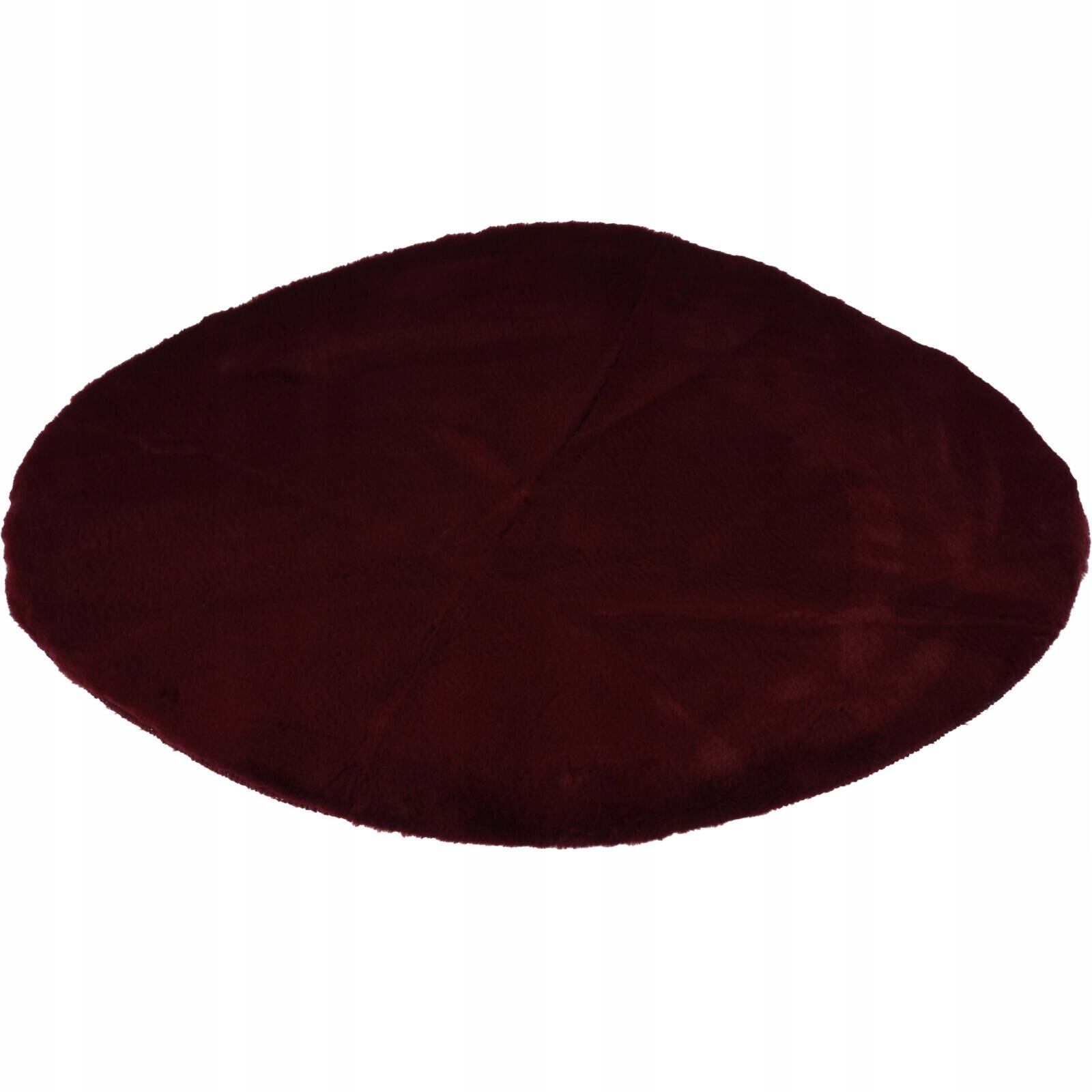 Koberec Kulatý Umělý Koberec, Vínový, Do Obývacího Pokoje, Průměr 80 CM