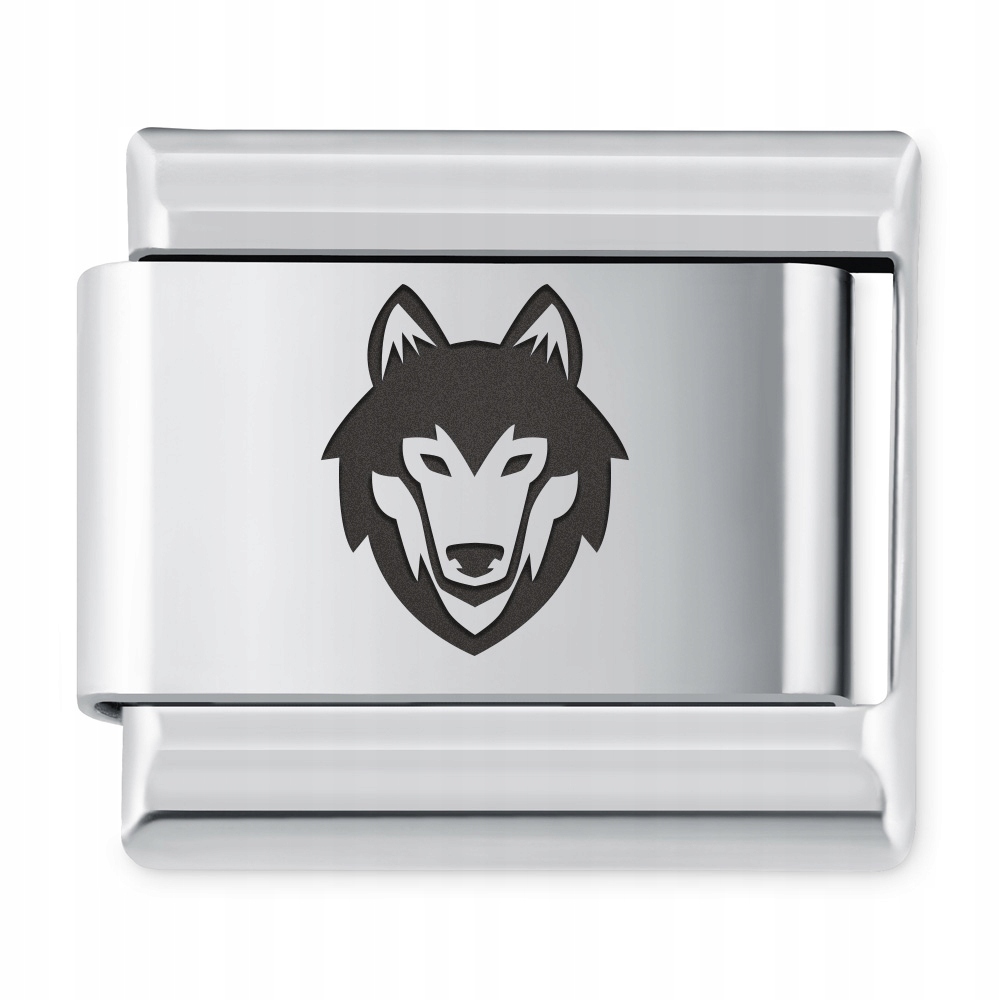 

Italian Charms Symbole Zwierzęta Wilk Grawer