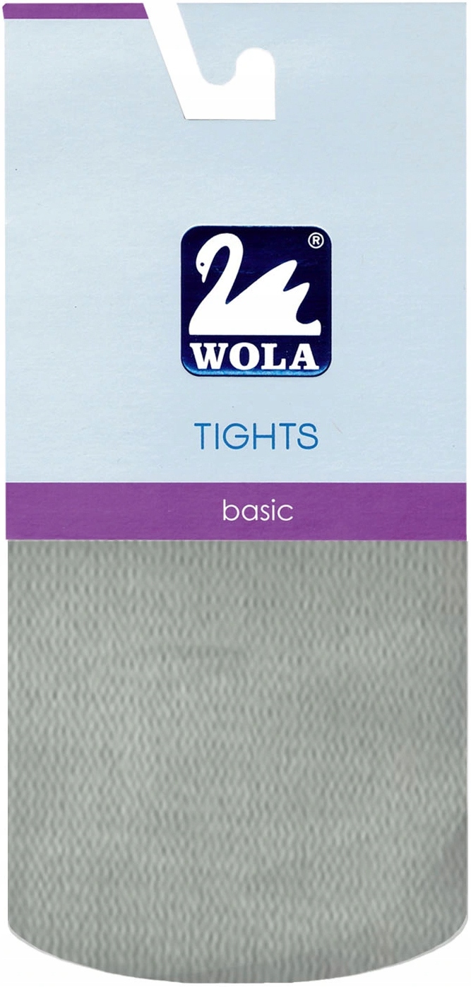 WOLA RAJSTOPY GŁADKIE BAWEŁNA 140/146 GREY Rozmiar 140
