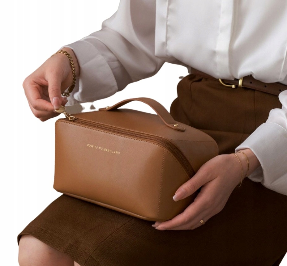 Kuferek Kosmetyczka rozkładana organizer pojemny Styl miejski