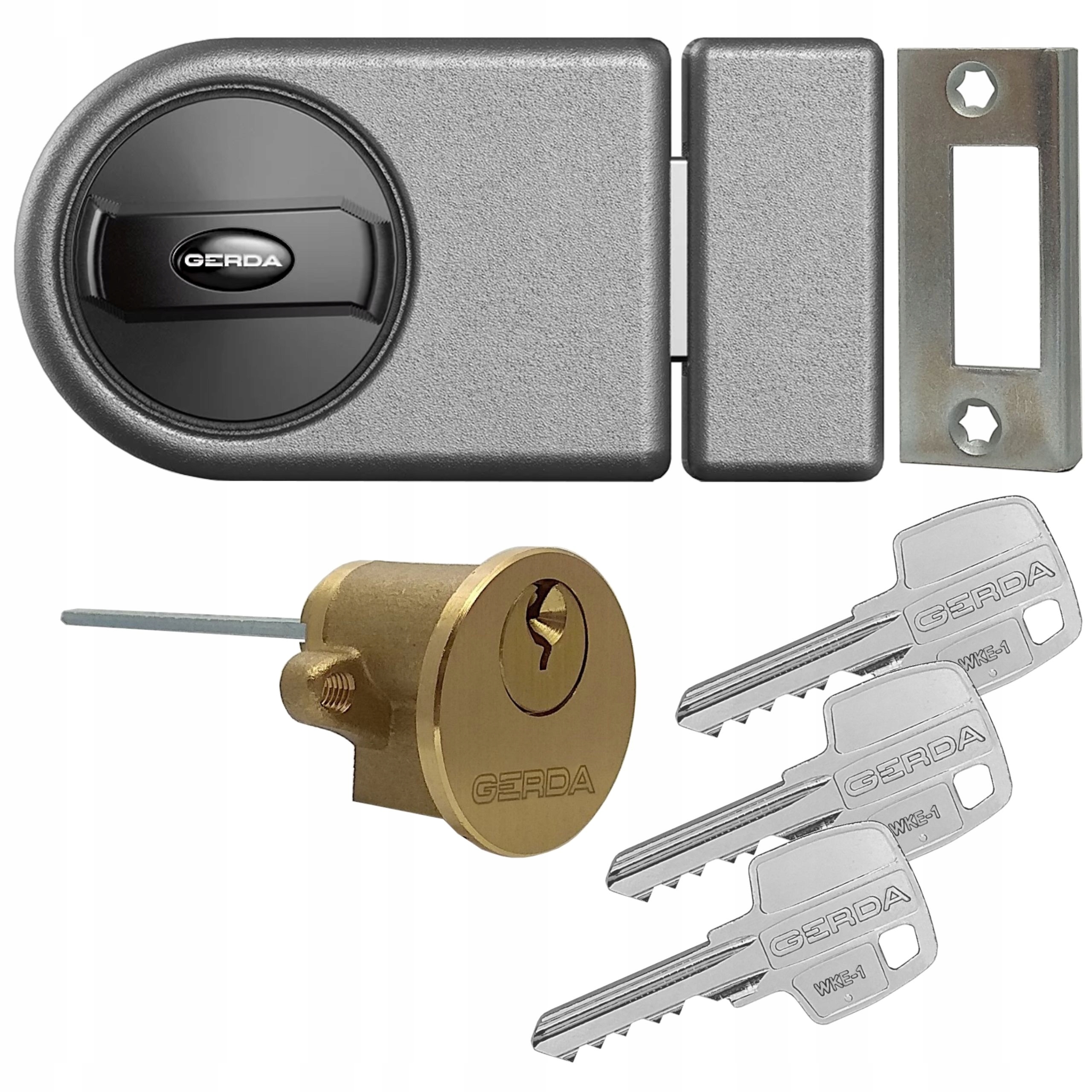 Povrchový zámek Gerda ZN100 grafitový