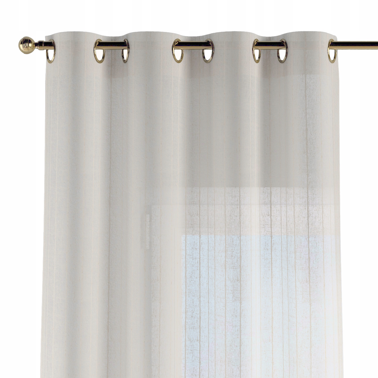 Záves na kolieskach 1 ks 130x260 cm hnedý