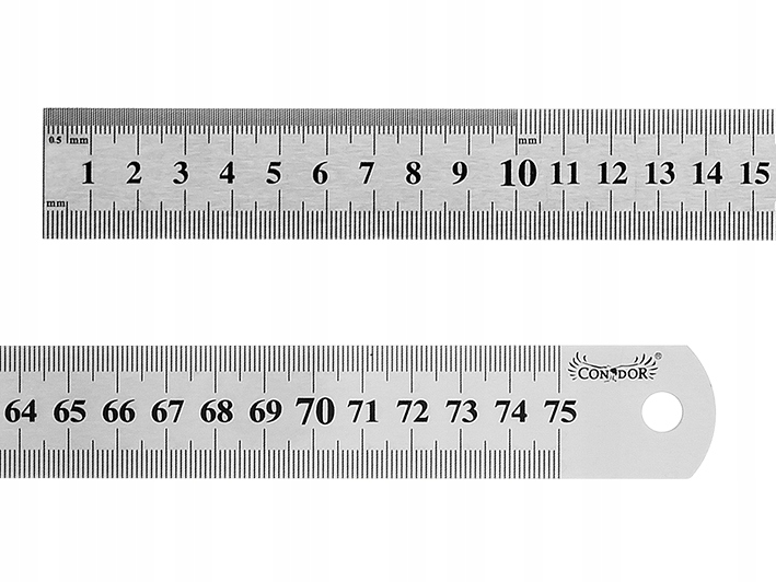 PRZYMIAR LINIOWY 750 mm LINIJKA STALOWA