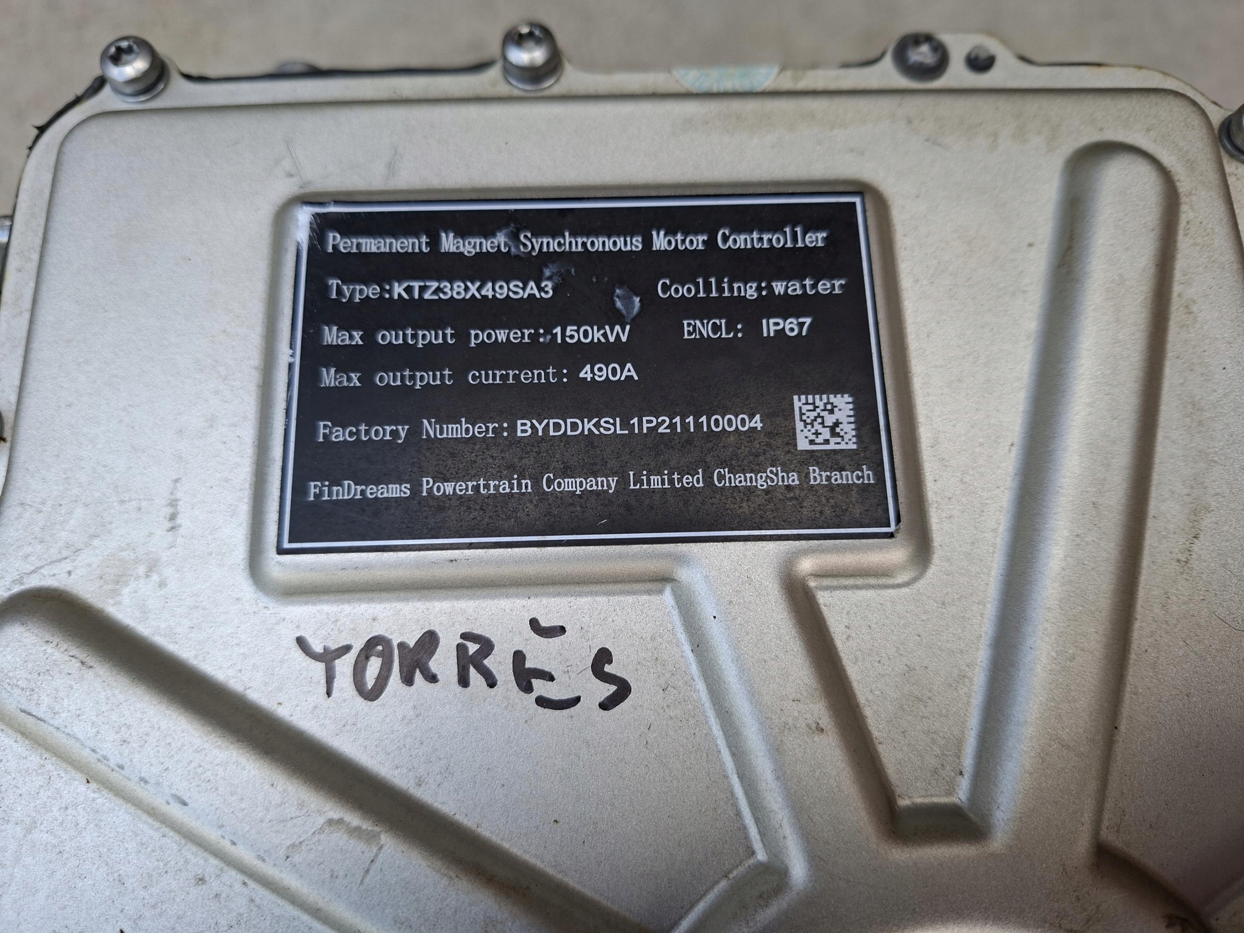 engine electrical KPZ38X49SA3 150kW + control SSANGYONG KGM TORRES EVX