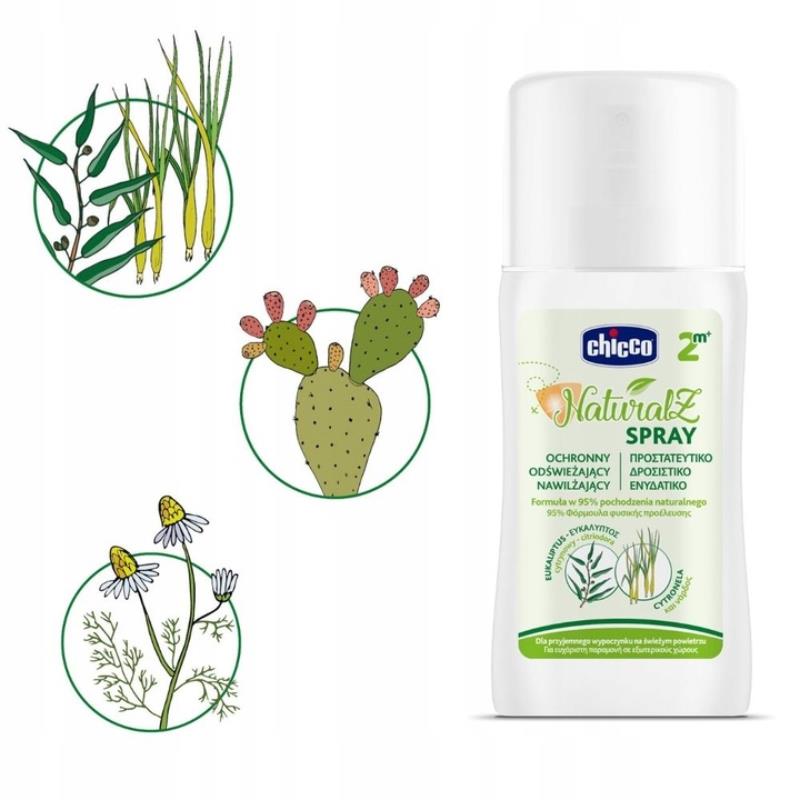 CHICCO SPRAY PRZECIW KOMAROM NA KOMARY 3M+ 100 ml Marka Chicco