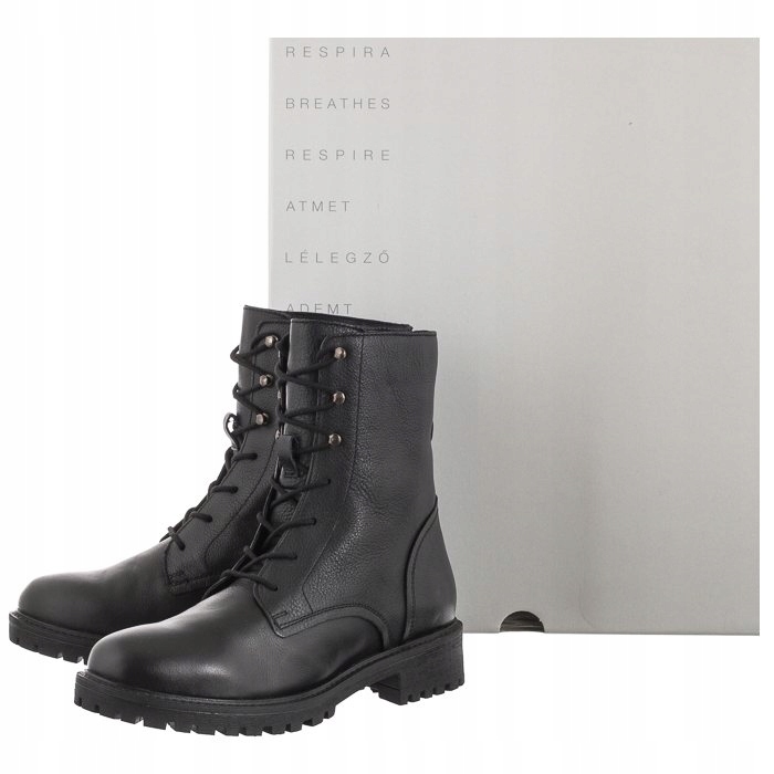 Buty Damskie Glany Geox D Hoare E D94FTE Czarne Rozmiar 36