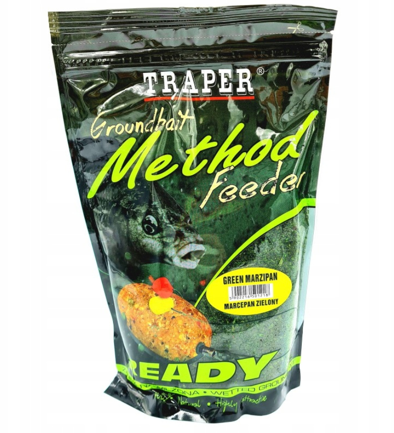 Traper Method Feeder Ready 750g Marcepan Zielony