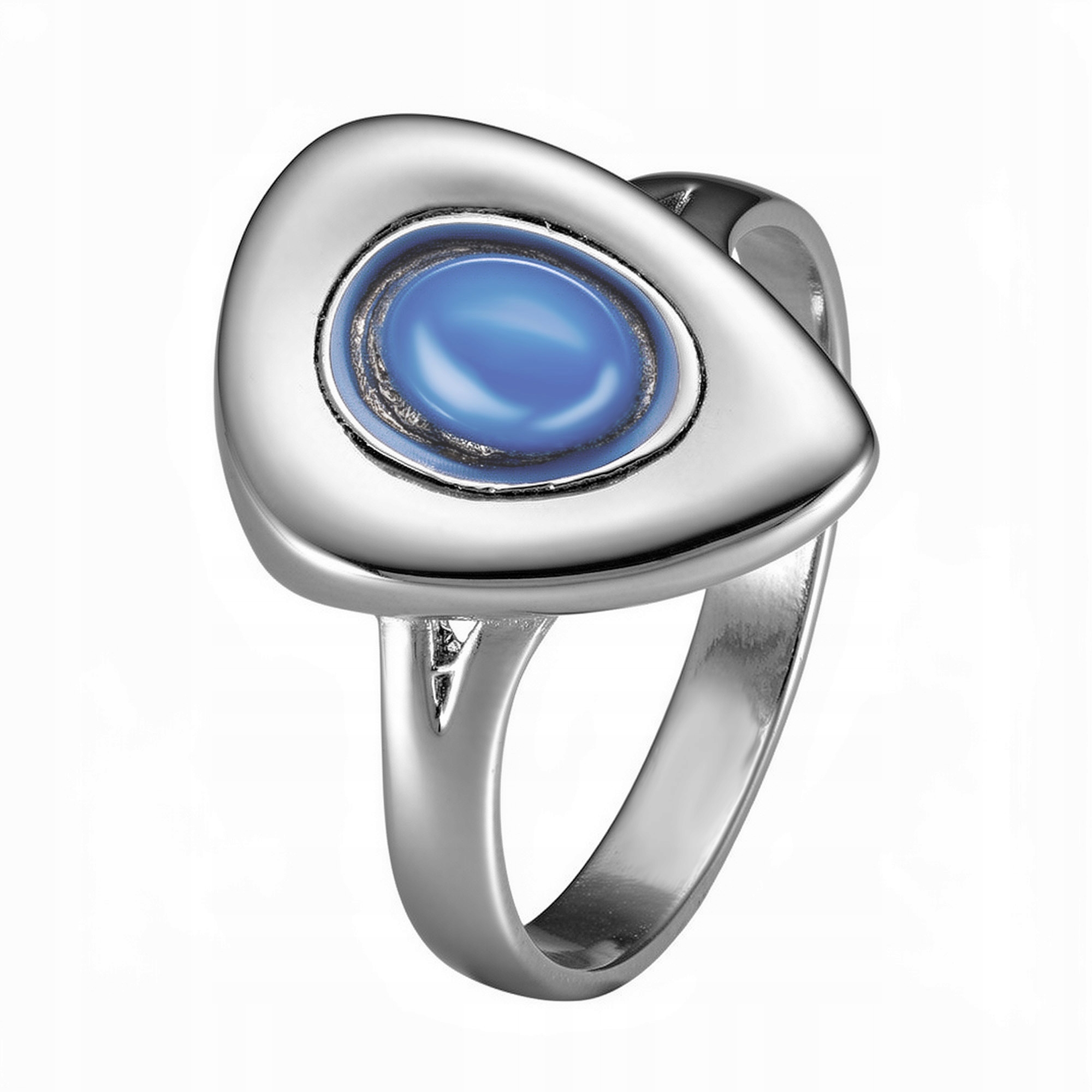 Stříbrný Prstýnek S Modrým Uleksitem 17