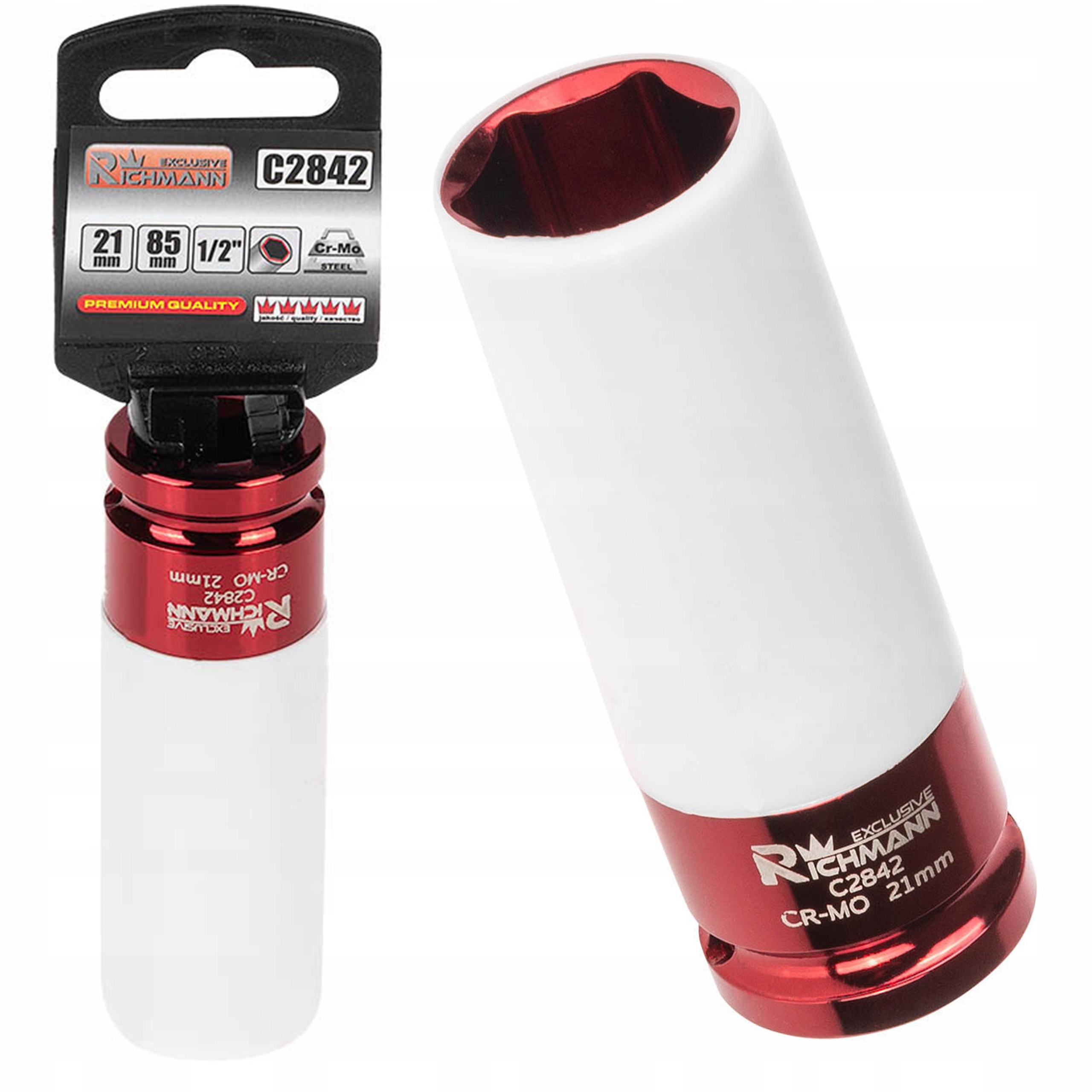 

Nasadka Udarowa Długa Do Felg Alum. 1/2'' 21 MM