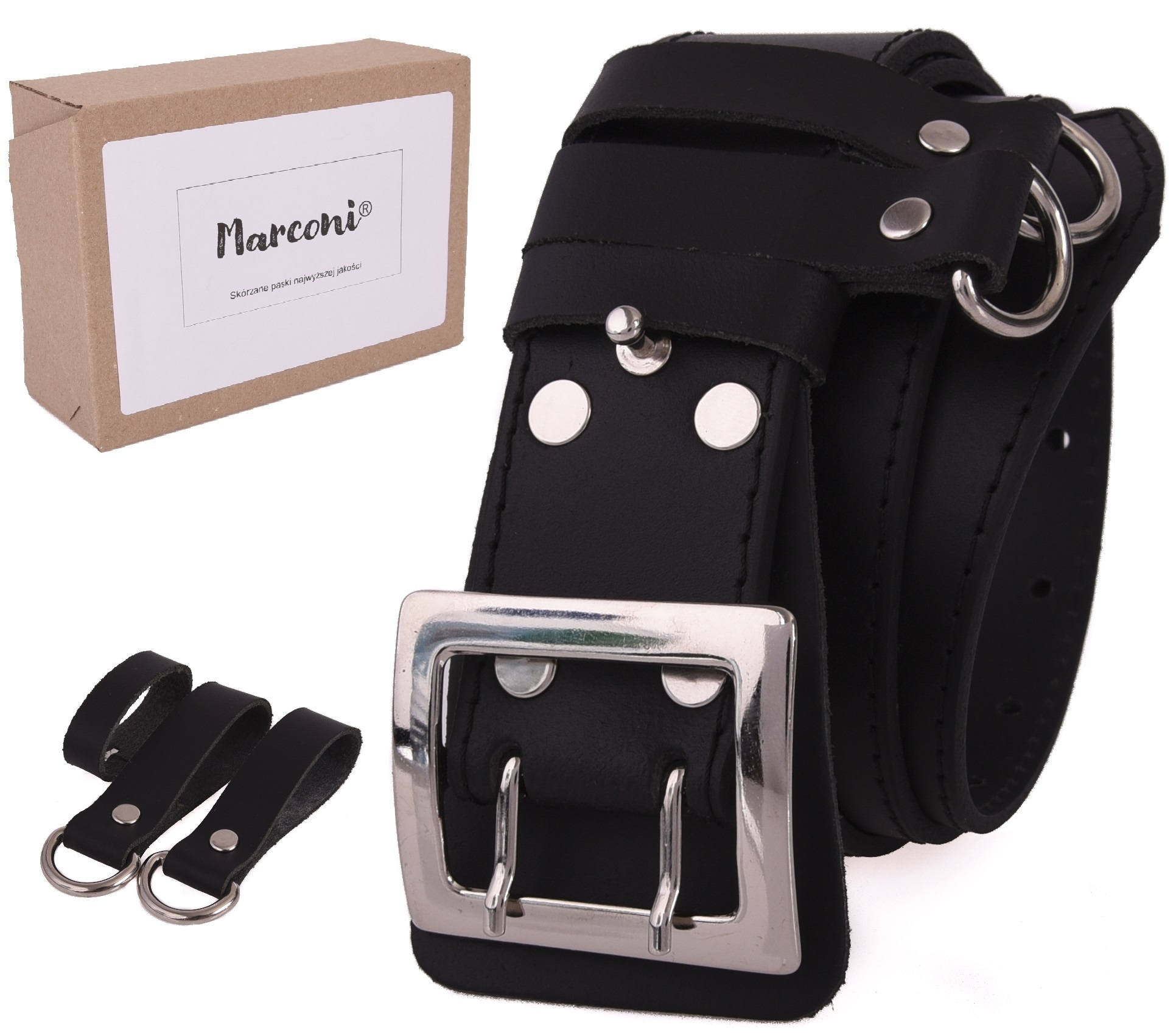 

Pas Wojskowy Oficerski SKÓRZANYze skóry naturalnej